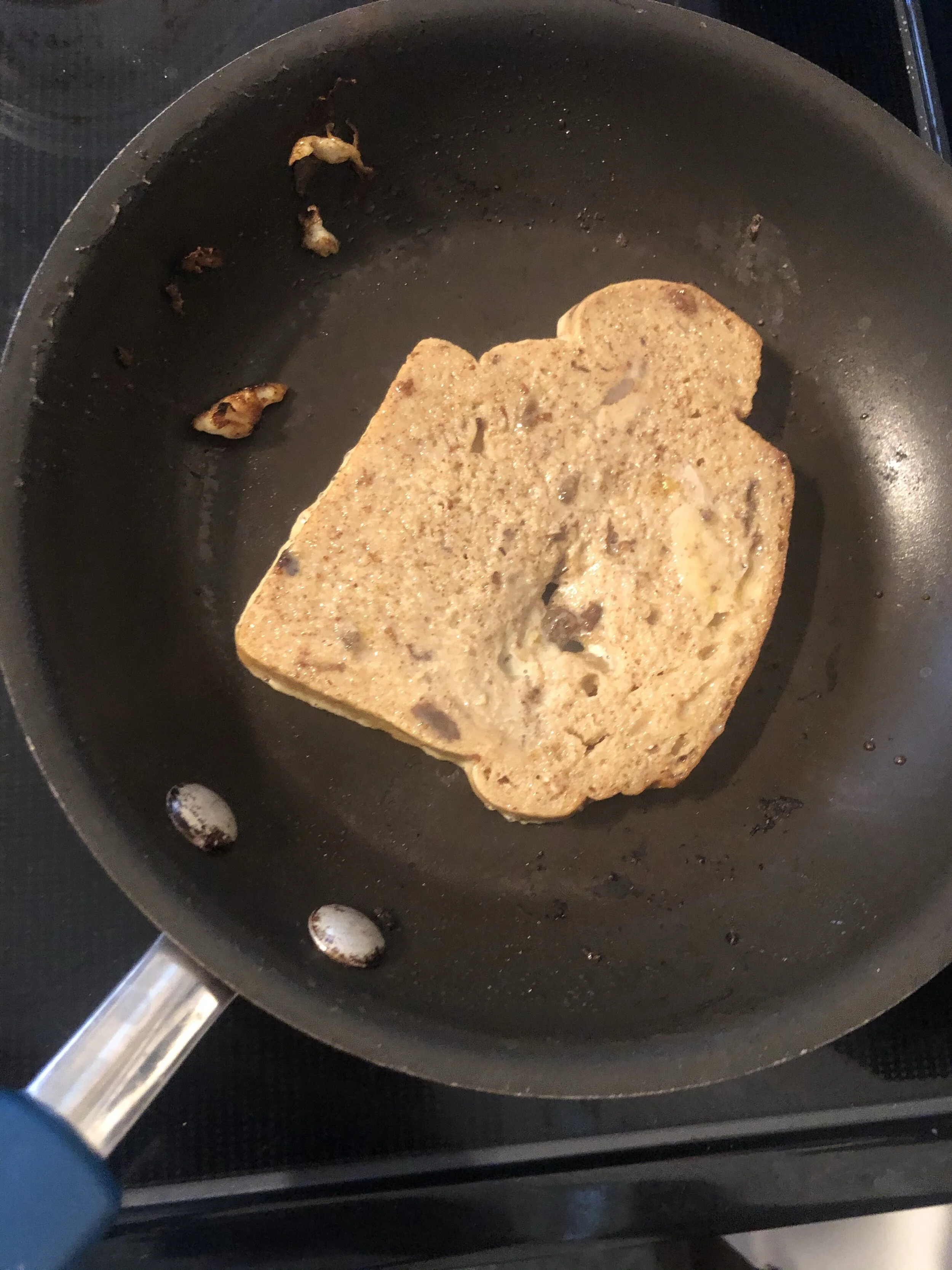  Soak your bread into egg mixture and place on medium-high frying pan or griddle. Cook both sides until golden brown. 