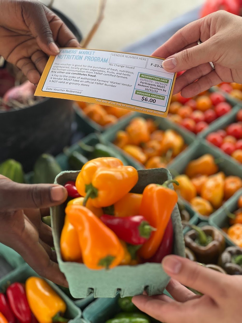 Now offering Farmers Market Nutrition Program Vouchers for  WIC clients  and  Seniors (60+) !