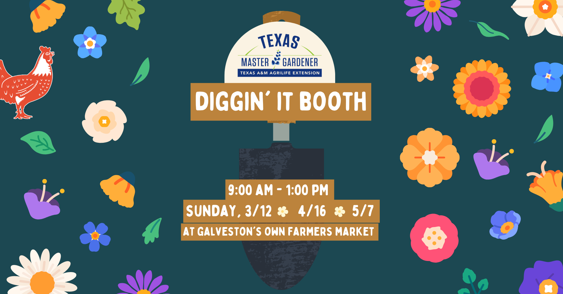 Galveston County Master Gardeners Diggin' It Booth — Galveston's Own