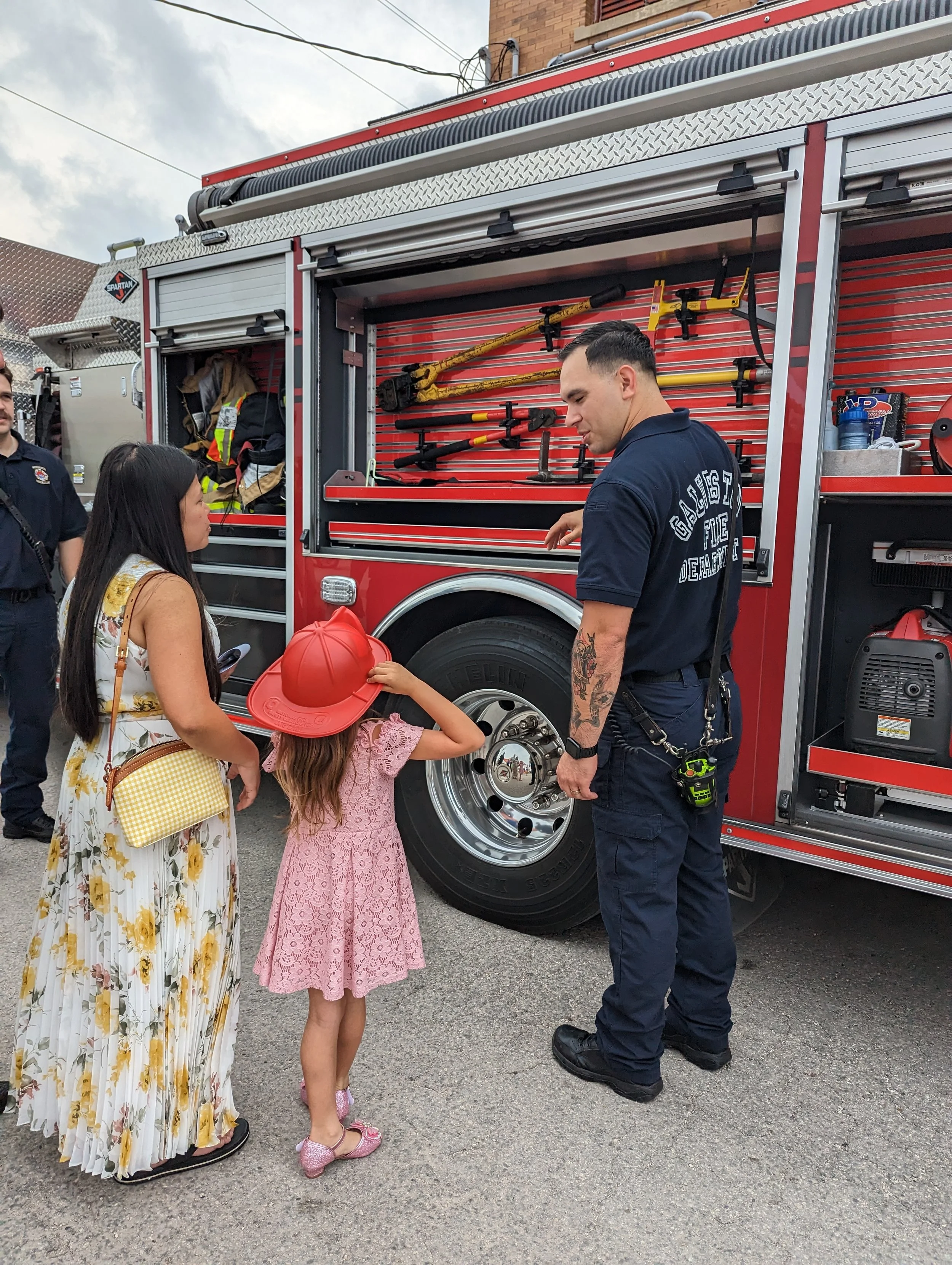   Met a Firefighter and see their  trucks and tools that save lives up close!  