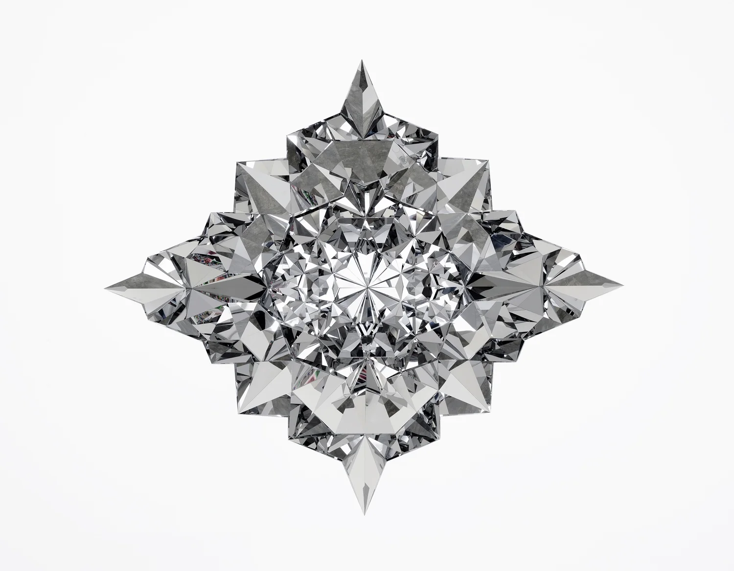 Epistrophy 3 , 2009, polished stainless steel, 186 x 202 x 88 cm 