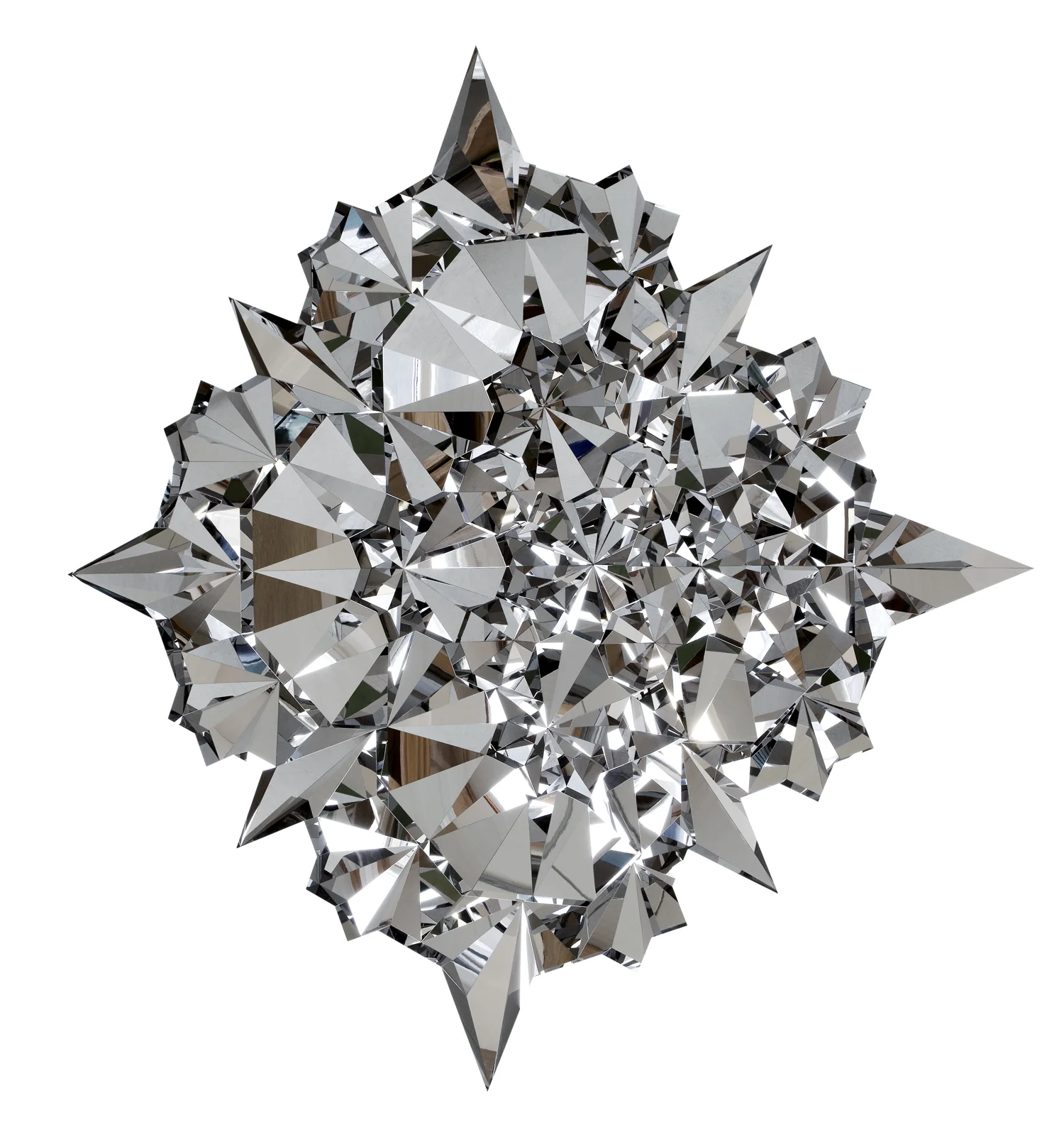 Epistrophy 7 , 2013, polished stainless steel, 240 x 240 x 70 cm