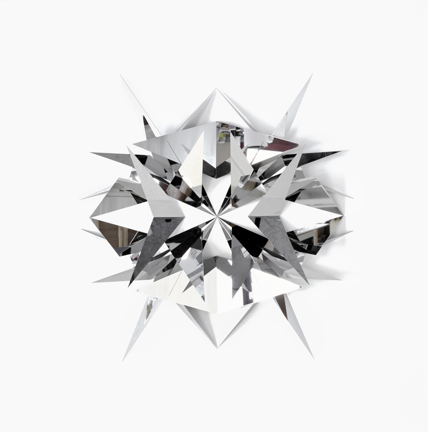  Glance # 3    , 2009,    polished stainless steel,   56 x 58 x 12     cm     