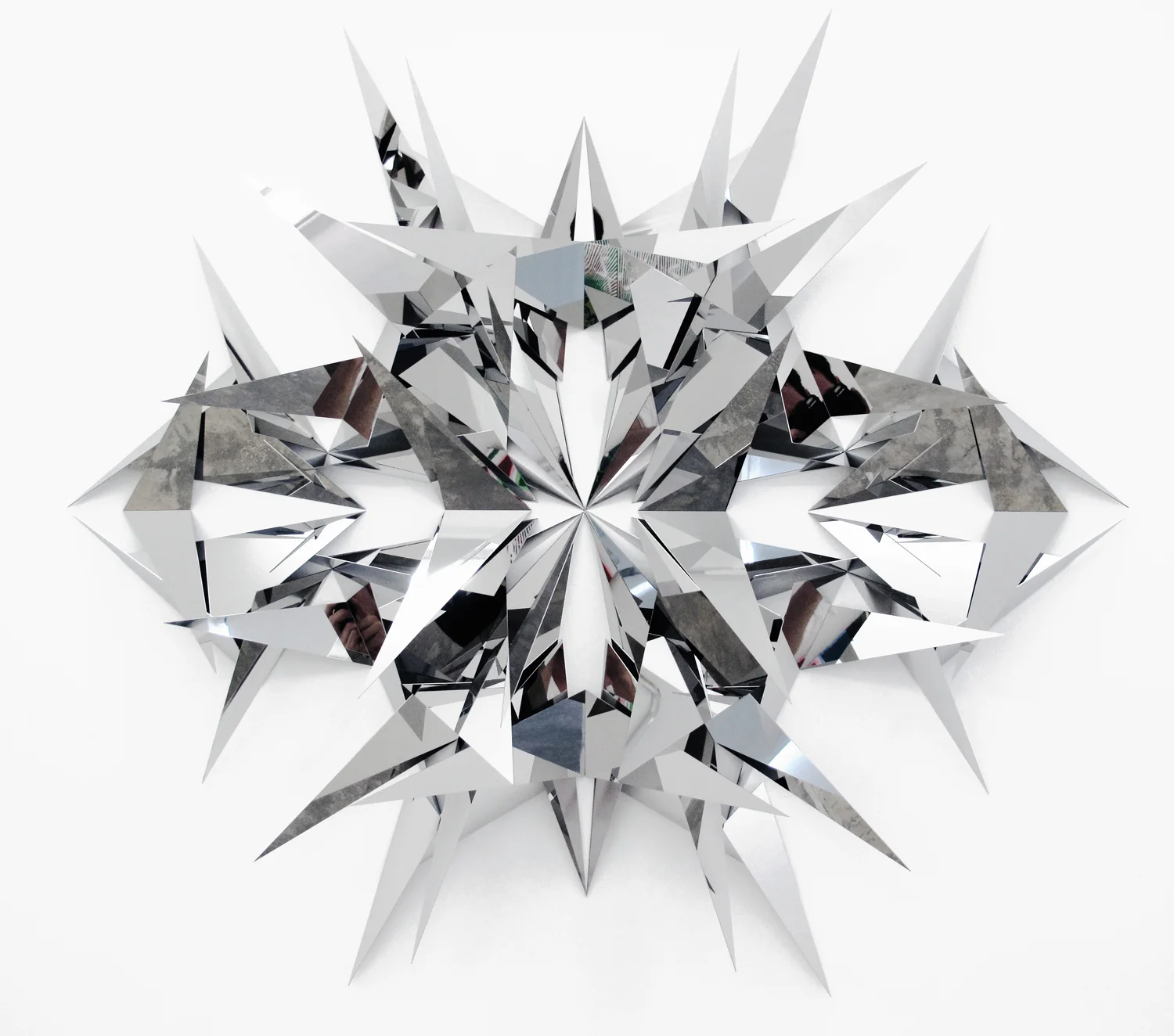   Glance #5  , 2010, polished stainless steel, 83 x 102 x 15 cm  