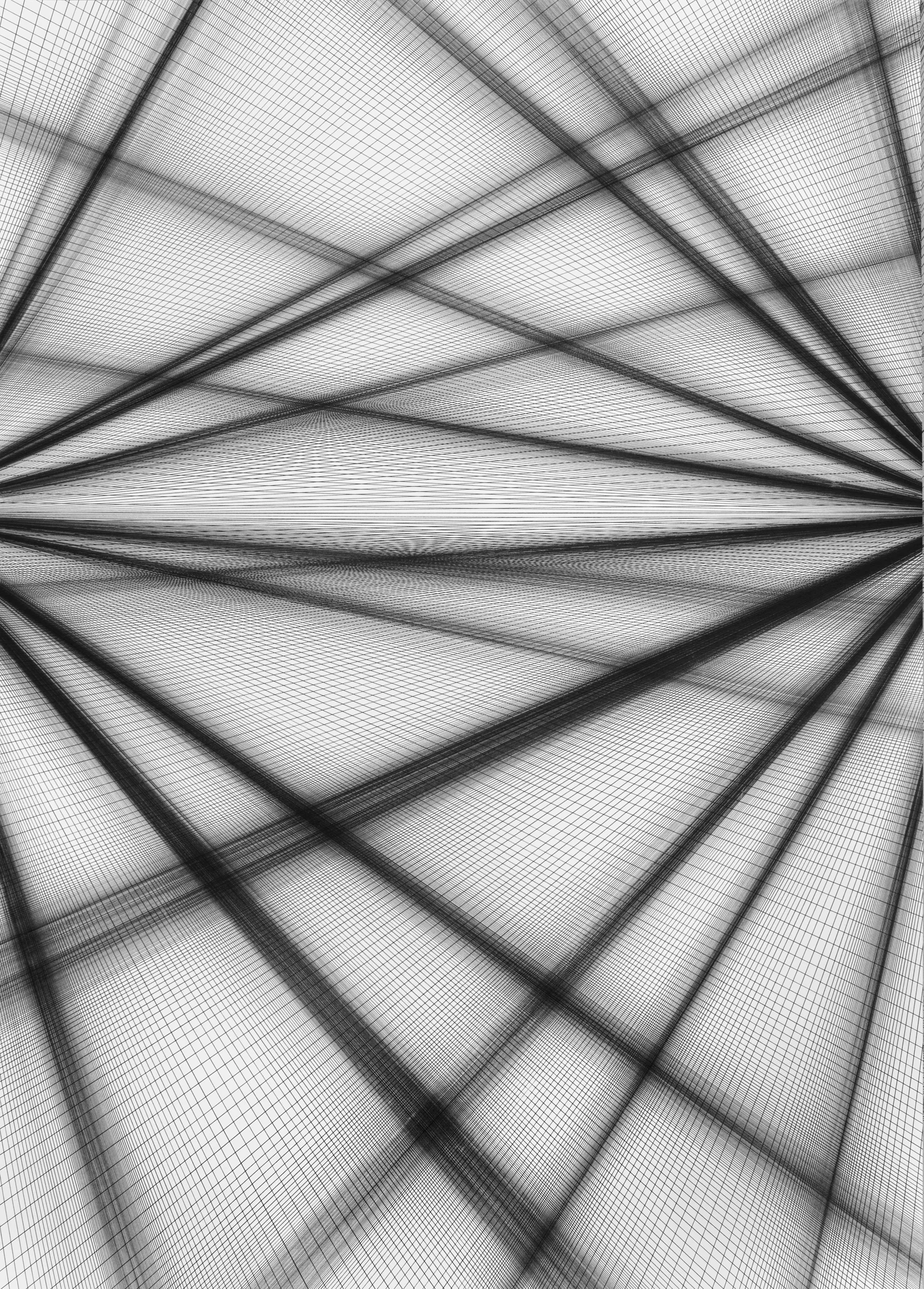   I saw a broken Labyrinth 5,  2012, ink on paper, 83,3 x 58,8cm 