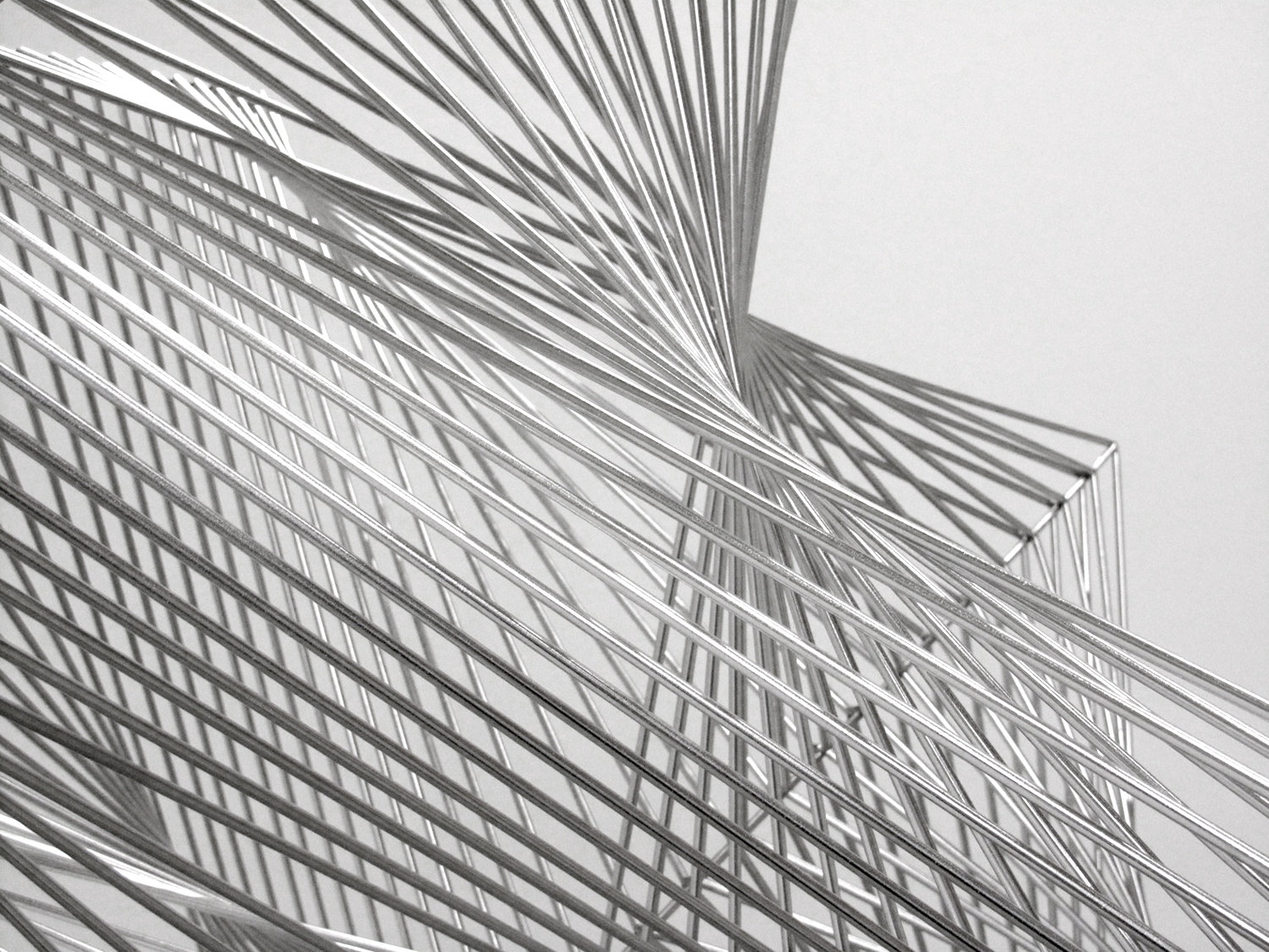   Allotropy  , 2010, stainless steel, 182 x 90 x 90 cm     