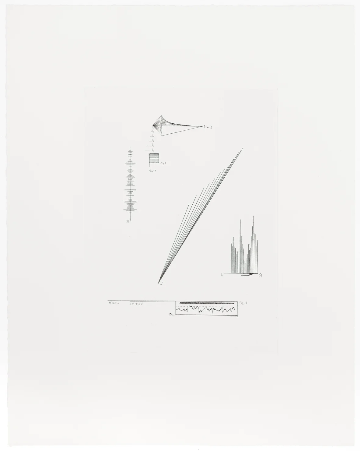 O time thy pyramids ex1, 2014, etching, 38 x 30 cm, edition of 15