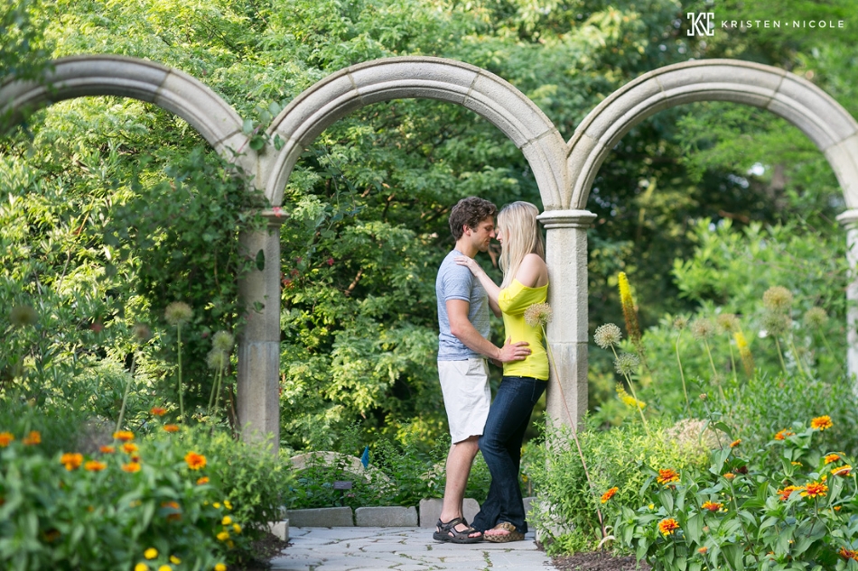 Cleveland Botanical Gardens Engagement Session Lori Ezekiel