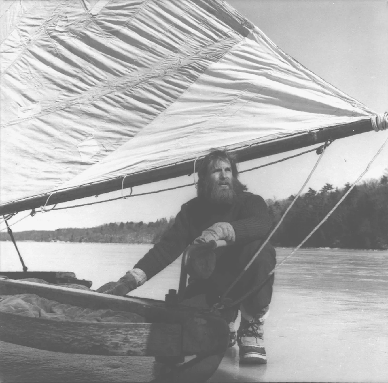 John Sperr, a member of the Hudson River Ice Yacht club, and one of the voices featured in this walk. Photo courtesy John Fasulo