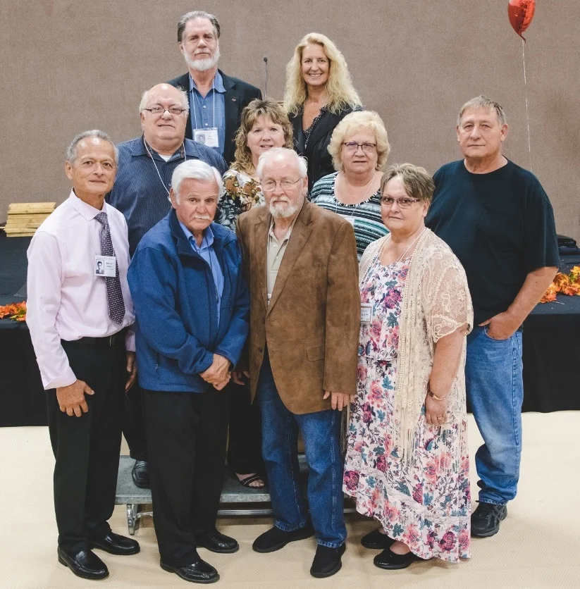 Class of 1968 Back Row: Gary Wilson, Terry-Lynn Ellis Erickson Middle Row: Richard Patterson, Kathy Spivey Gravell, Sandra Greer Kluter, Ron Dye Front Row: Edward Beijen, David Priest, Dan Avery, Patricia Jackson