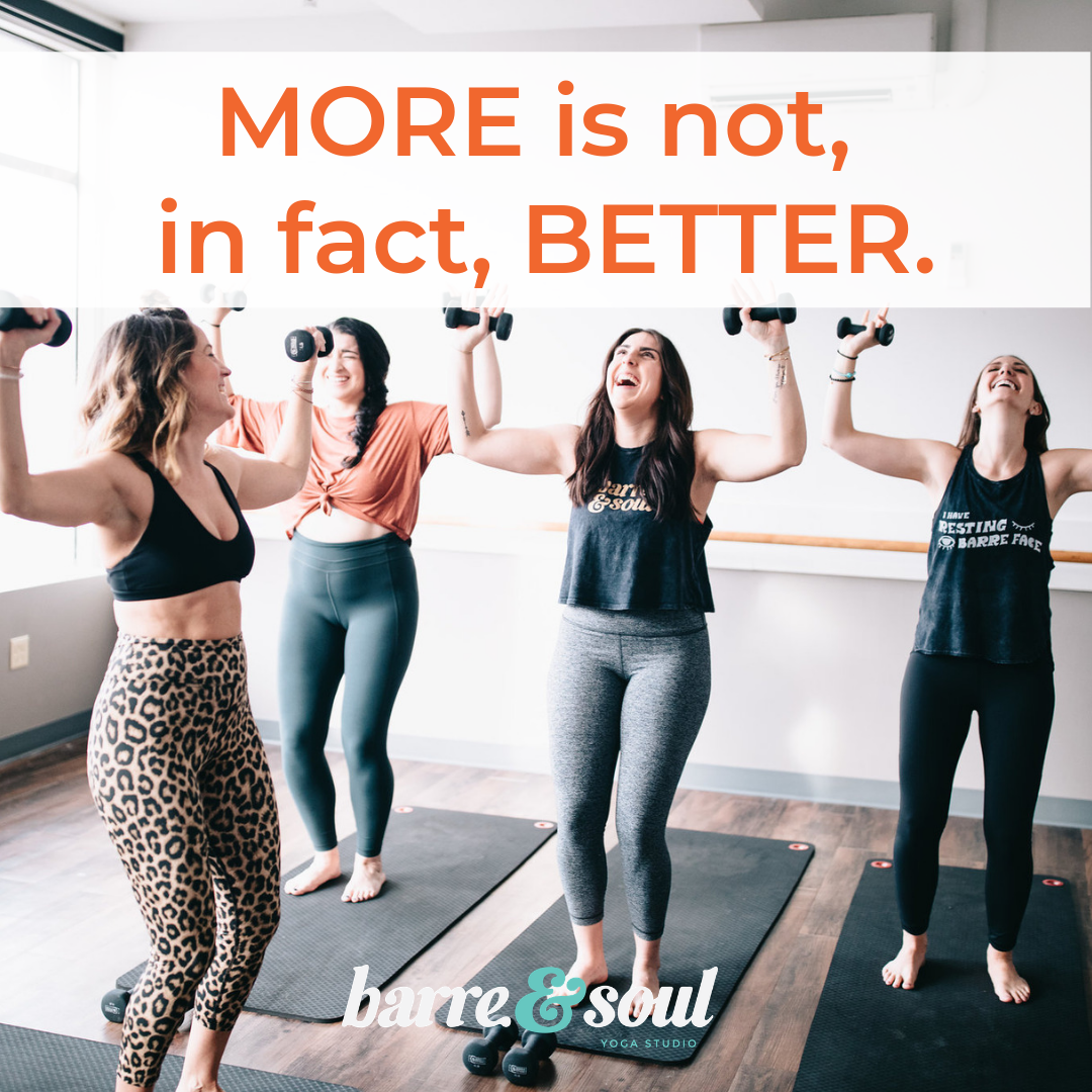 More is not, in fact, better.