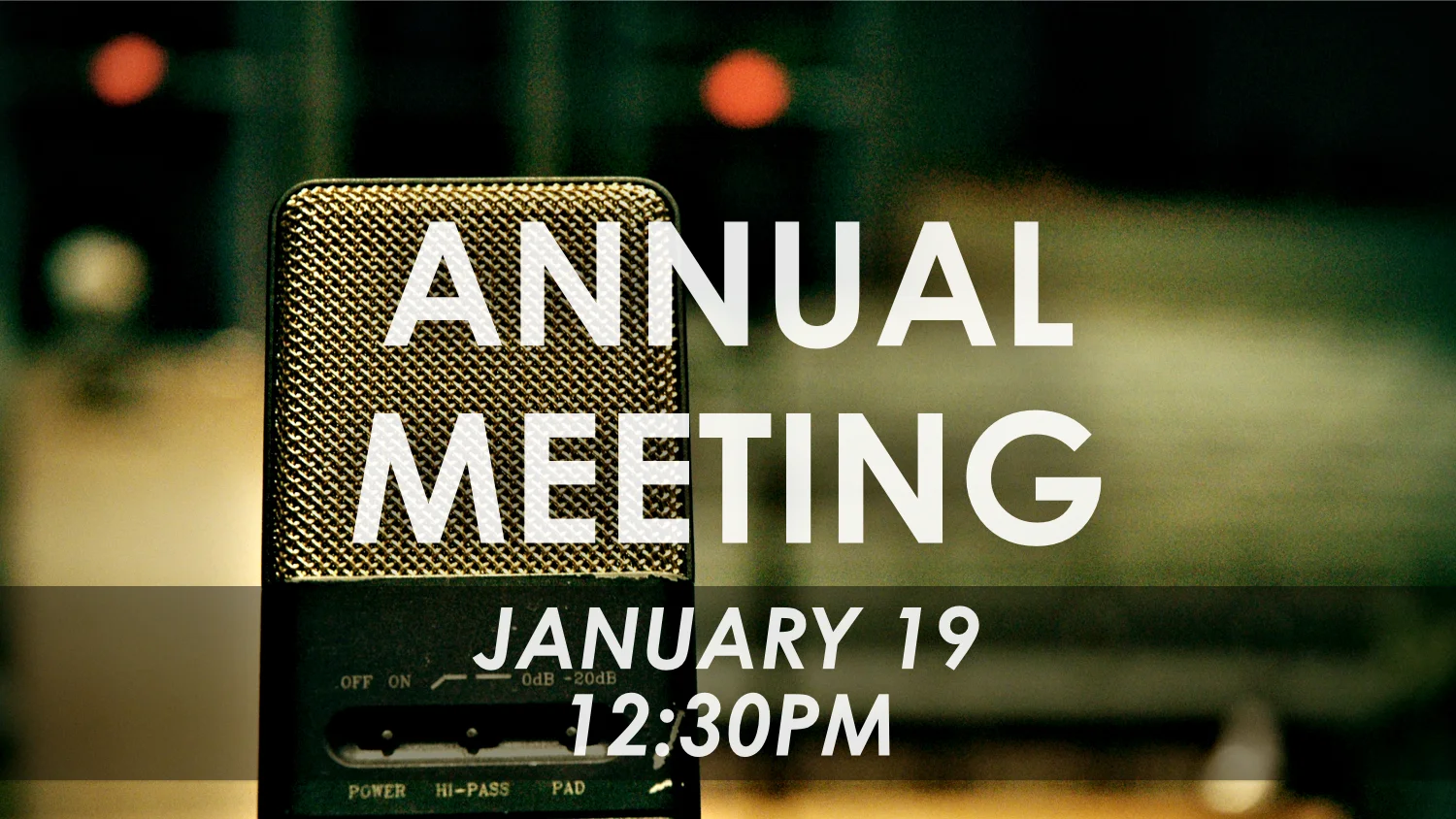 Annual Business Meeting
