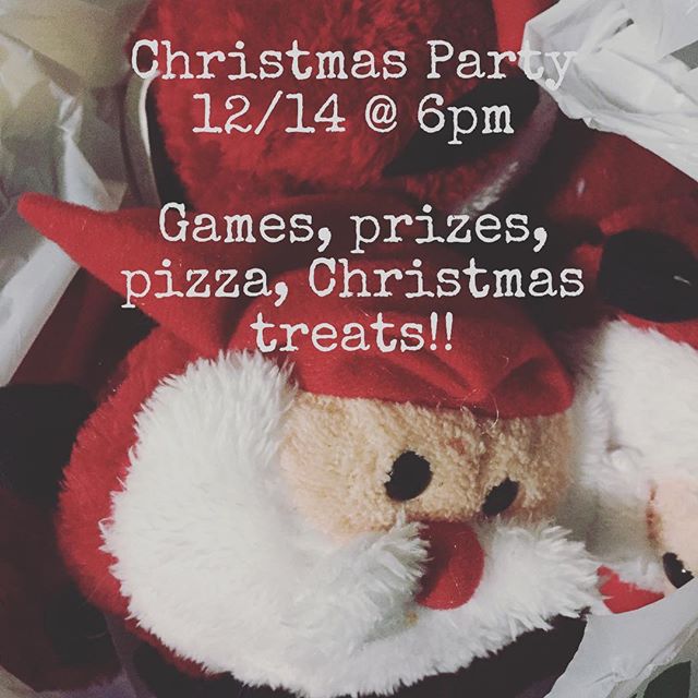 Do NOT miss out tomorrow! We are gonna have a BLAST celebrating Christmas with you guys! Being a friend, come hungry!! Lots of special goodies tomorrow just for you!!