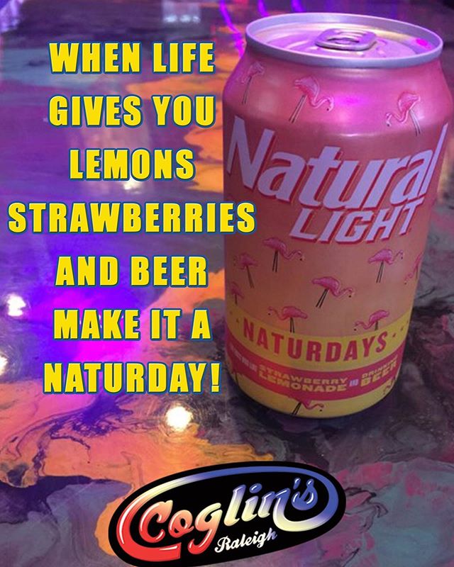 No chance to get to the beach this weekend? Well don't fret. It's too crowded anyway. The next best thing is a cold, refreshing beer with your friends listening to the best of the 80s and 90s. #Naturdays are available now!