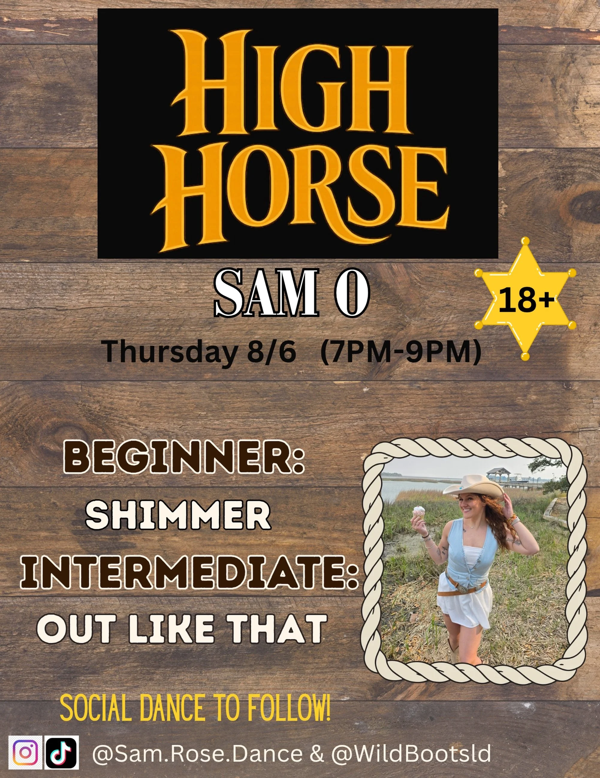 Sam O. is in the house tonight with beginner and intermediate lessons! It&rsquo;s our last 18+ lesson before we&rsquo;re 21+ for the weekend. Don&rsquo;t miss out!