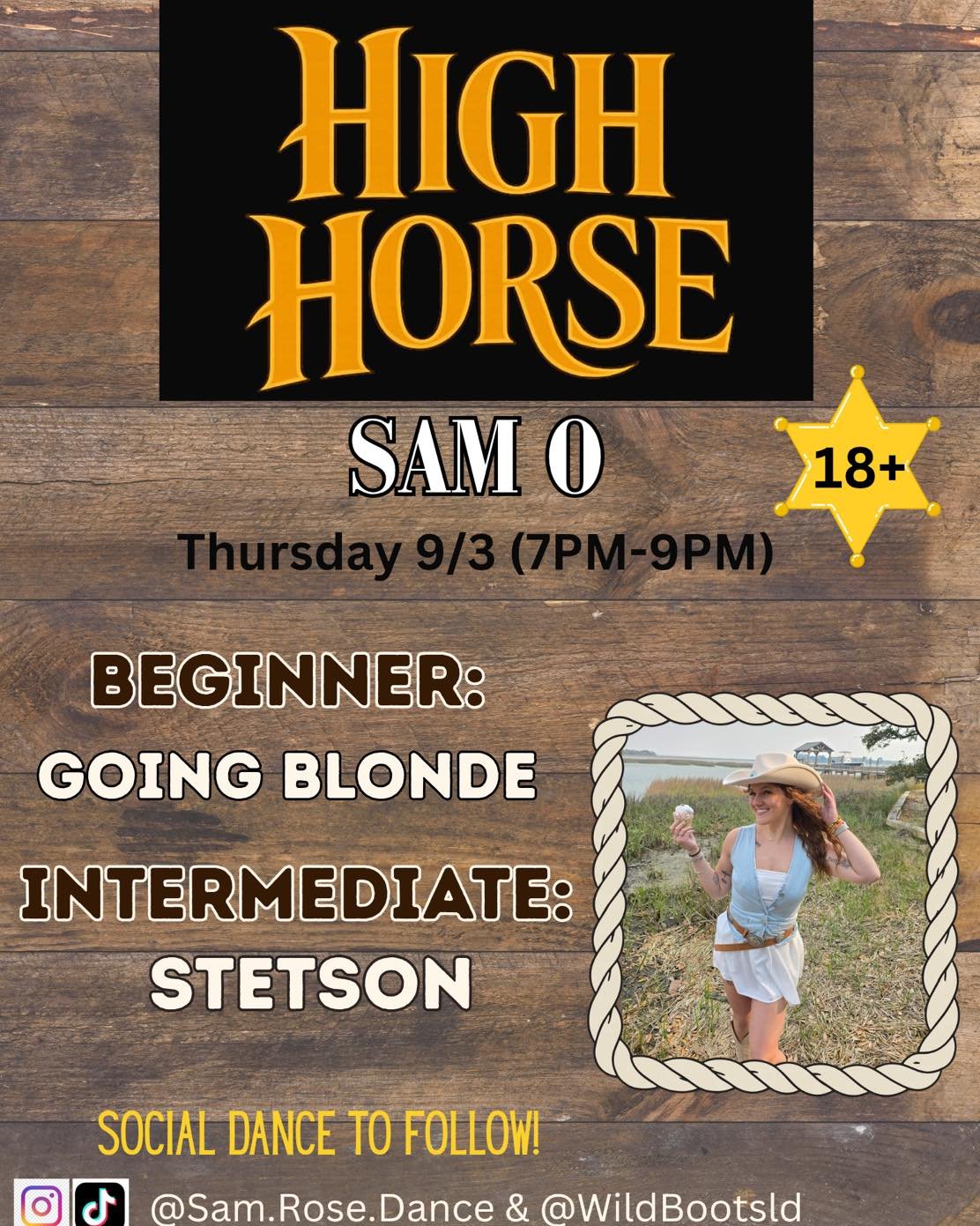 Sam O. has your Thursday night covered with beginner and intermediate lessons!