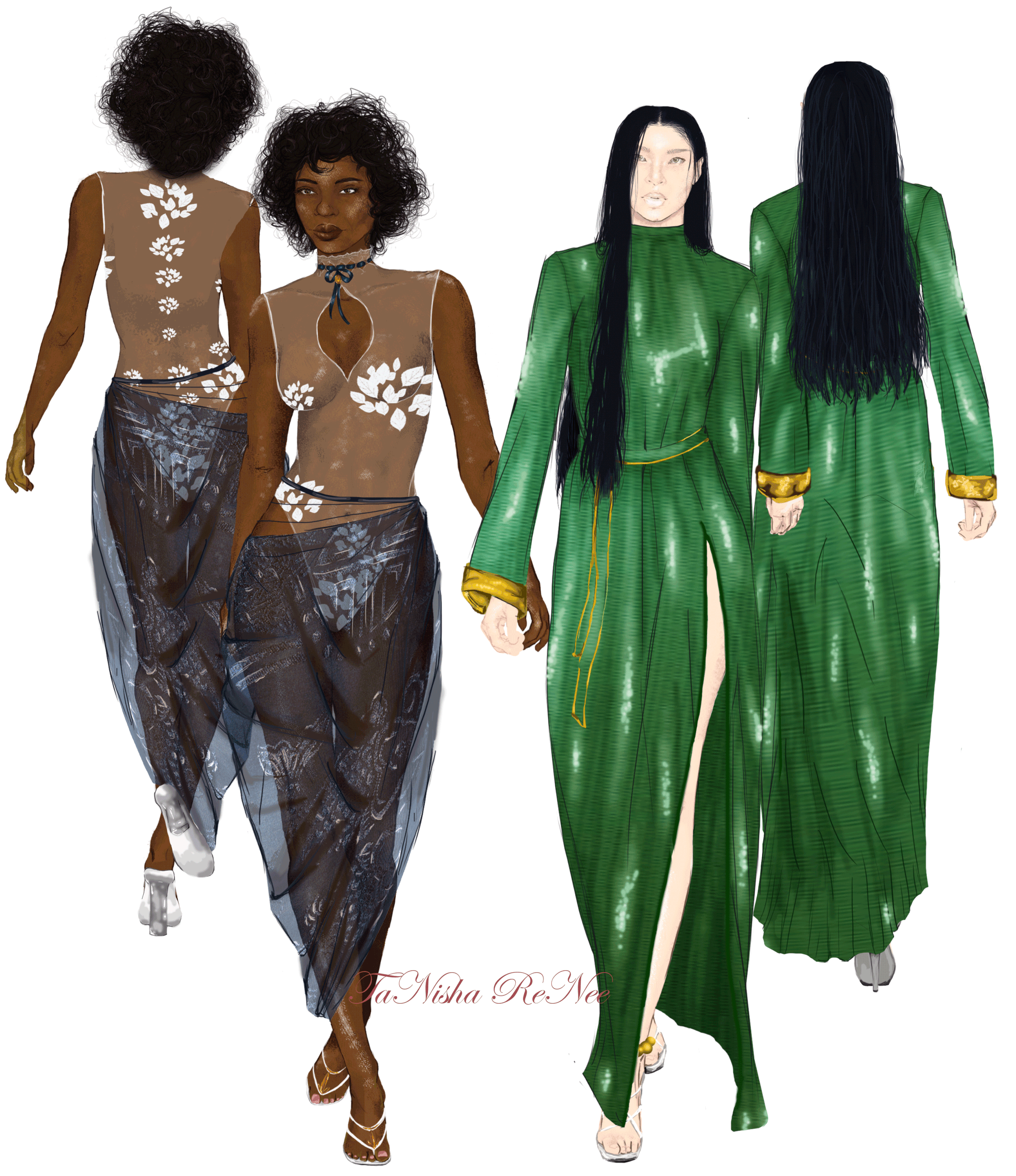 Fashion Illustration by TaNisha Tolbert (2018)