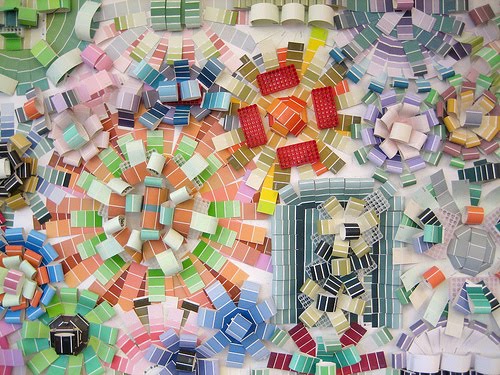 Jeff Wilson's Paint Chip Collage 2, Arlington Public Library. photo courtesy of http://www.flickr.com/photos/arlib/with/3409548593/