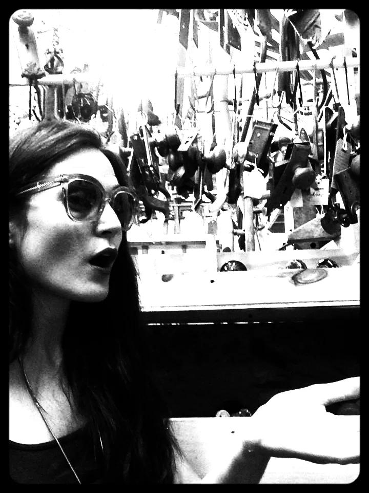 Here I am among the doorknobs at Zaborski Emporium in Kingston, NY. Would that I were a junkyard dog.
