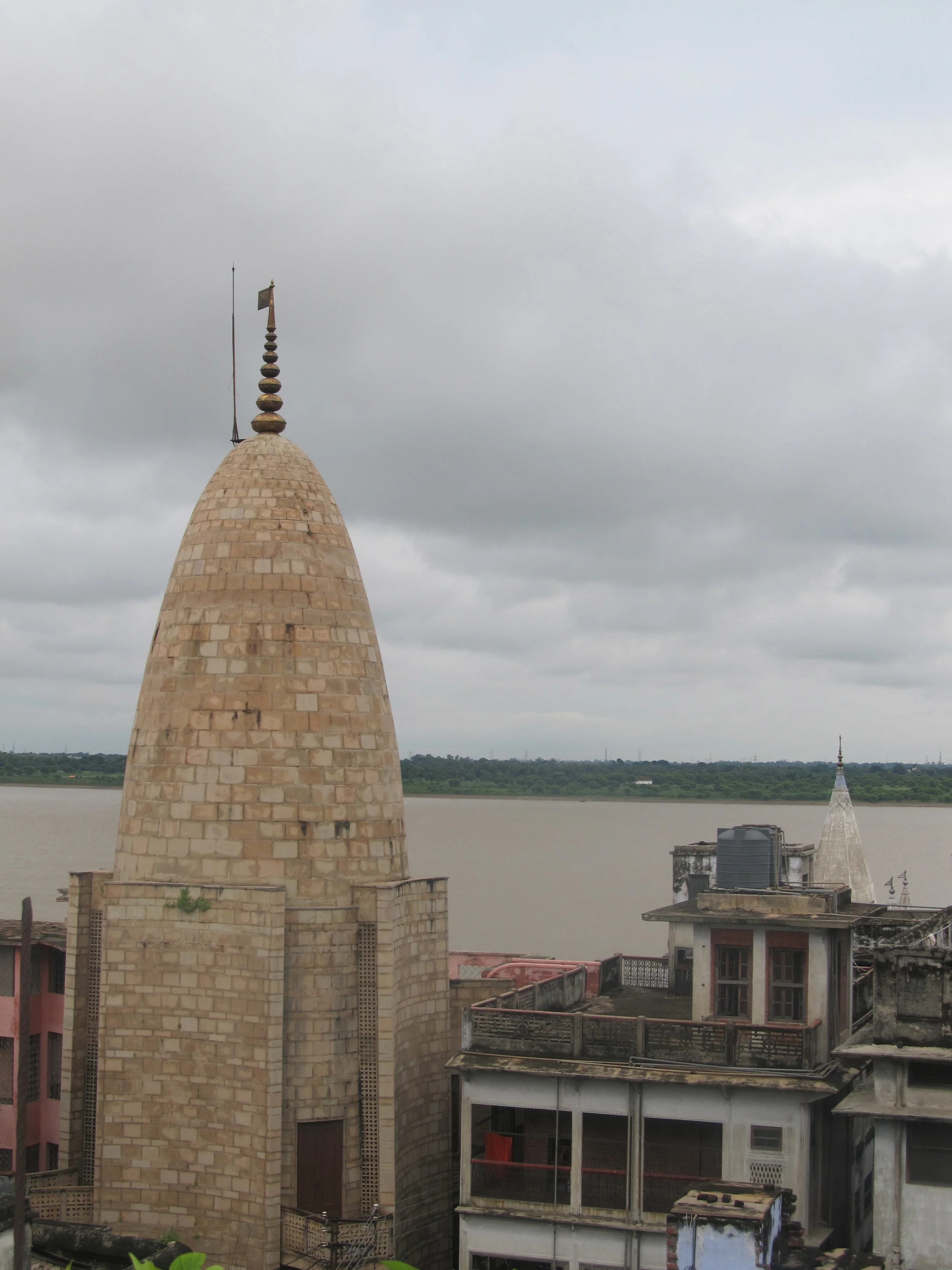 View from rooftop at Ganga Guest House