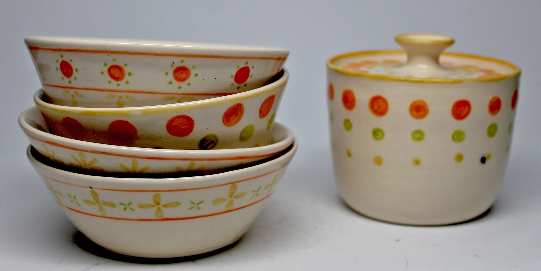 Ceramics 3 Intermediate Student Work - White Stoneware Cone 6 Oxidation