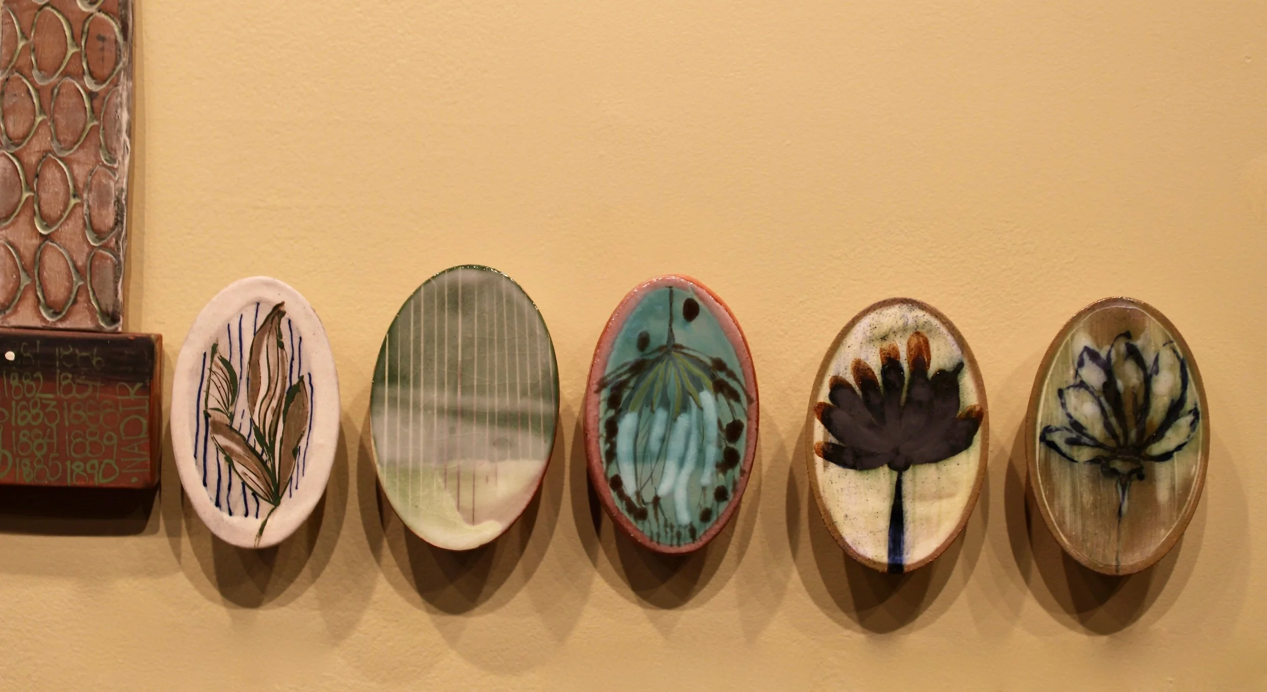 Detail - Coded Timeline: ‘all the resourcefulness of Elleanor Eldridge (1785-1865), Stoneware, Earthenware, Cone 04 Oxidation, Cone 6 Oxidation, Cone 10 Reduction, 2018 - Chotsani Elaine Dean