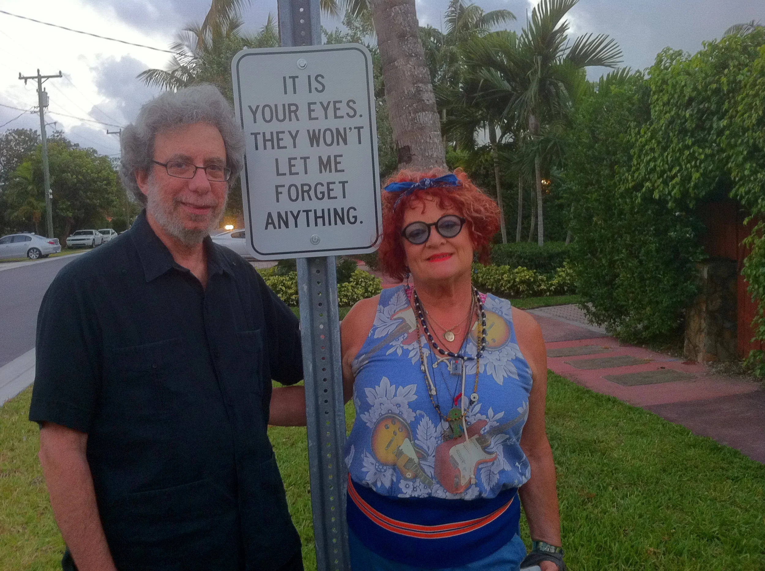 Poem by Jeffrey Knapp. Photo of Randy Burman with Dina Knapp.