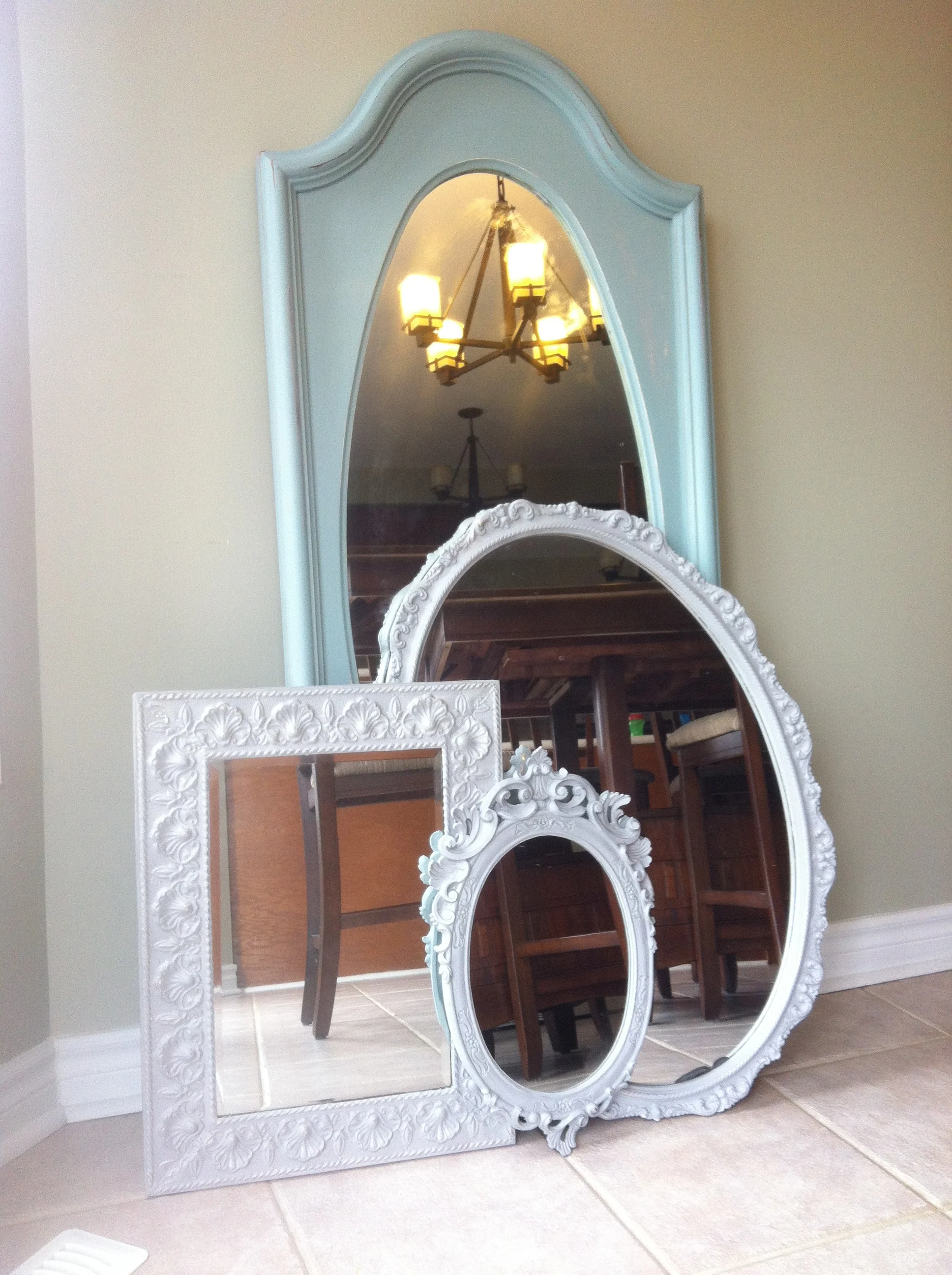 a few painted mirror restyles