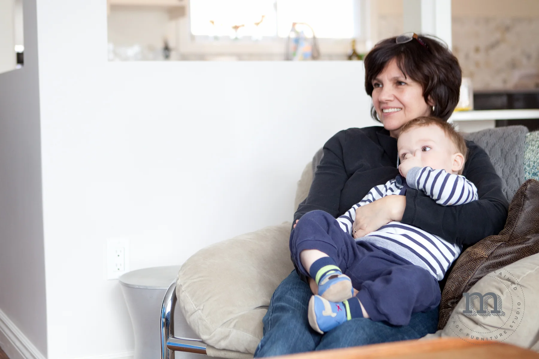 Never too busy for cuddles on the couch! Thank you for being such a wonderful mom and grandma - we love you!