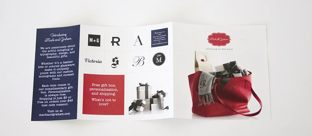 Outside Mark & Graham Packaging Insert Design - KLN Design