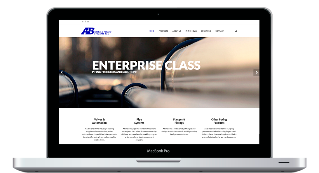 Redesigning A&B Valve Website - KLN Design
