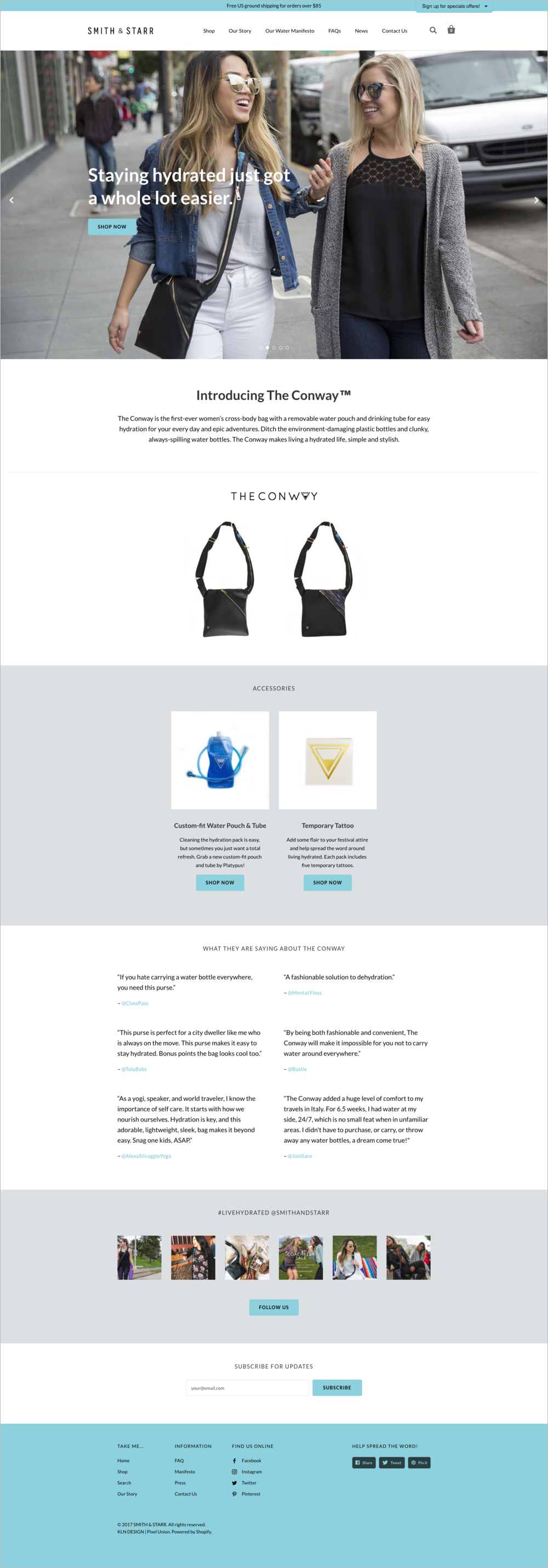 Smith & Starr Homepage Design - KLN Design