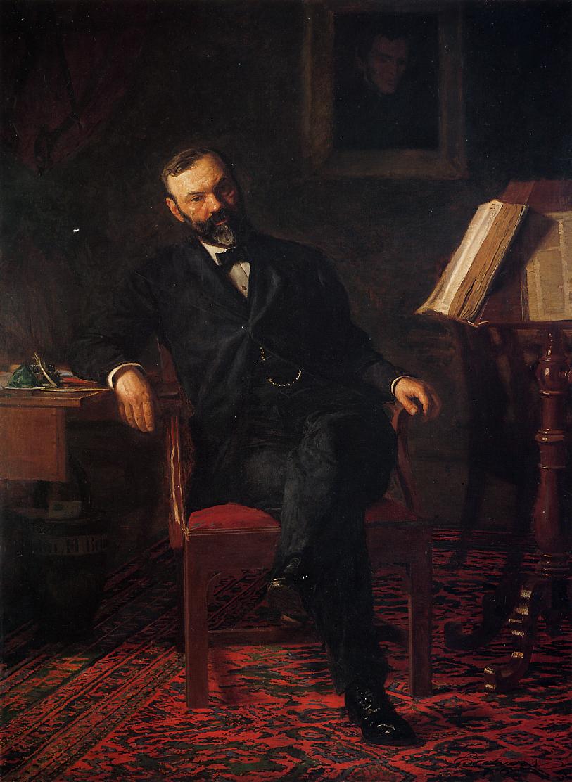 Portrait of Dr. Brinton by Thomas Eakins, from the National Museum of Health and Medicine