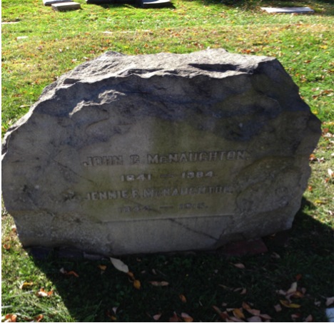 John C. McNaughton's headstone. 