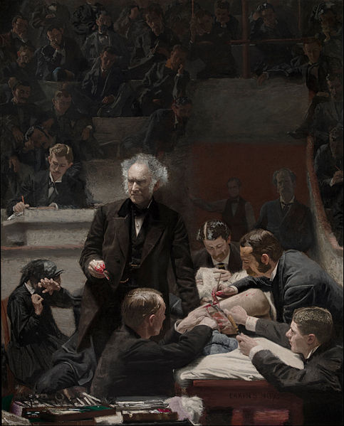 Thomas Eakins, Portrait of Dr. Samuel D. Gross (The Gross Clinic) , 1875, Oil on canvas. Philadelphia Museum of Art .