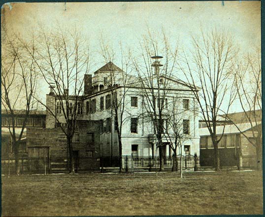 The original Central High School Building at 13th and Market. Image from the Library Company of Philadelphia.