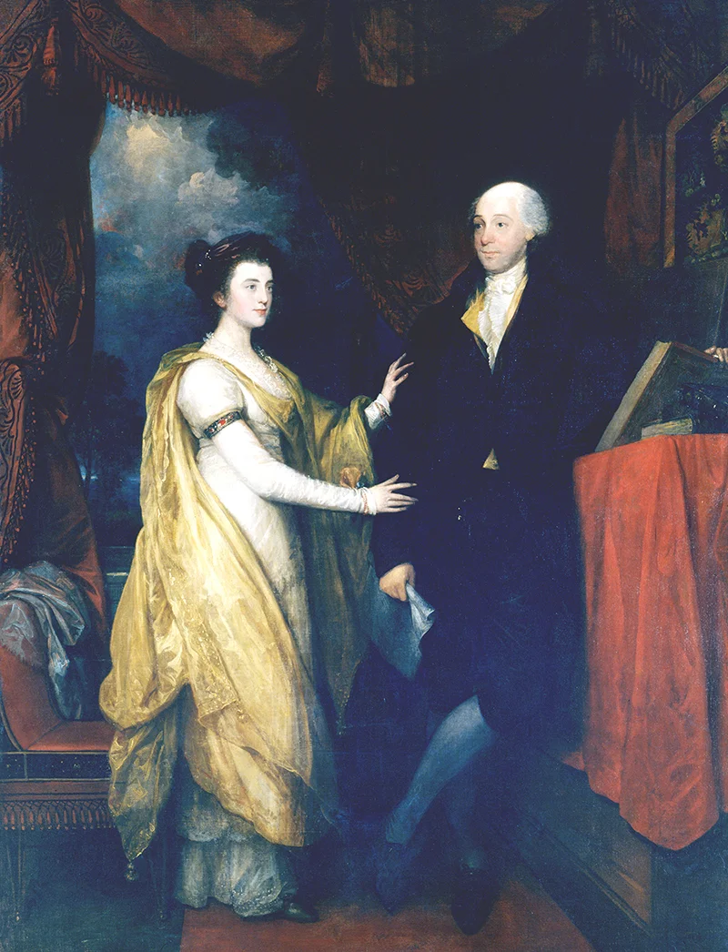 Benjamin West. Portrait of William Hamilton and Ann Hamilton Lyle , oil on canvas, 1745-1813 (Historical Society of Pennsylvania, Philadelphia).
