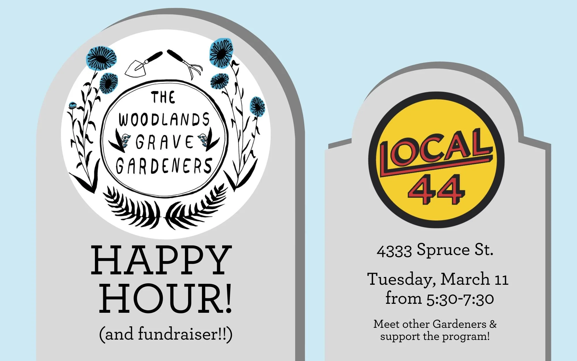 Grave Gardener Happy Hour Fundraiser