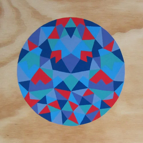 One of Many Moons , 2013 Acrylic on plywood 235 x 235mm