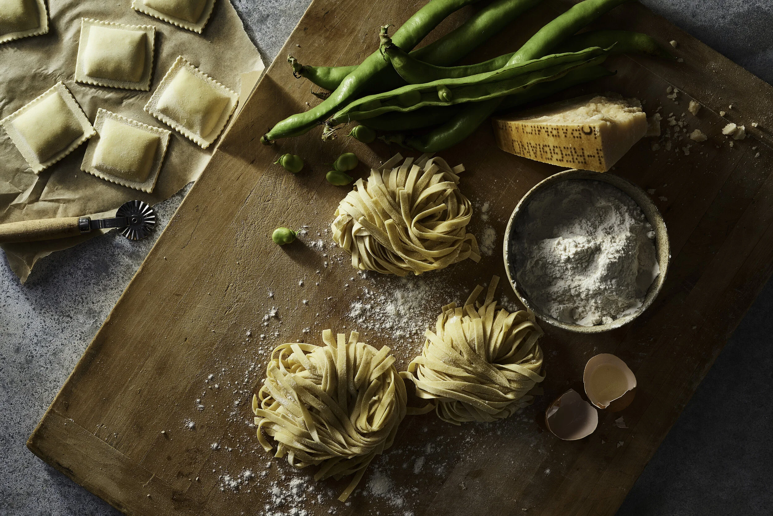 Egg Noodle Fettucini Prep2377.JPG