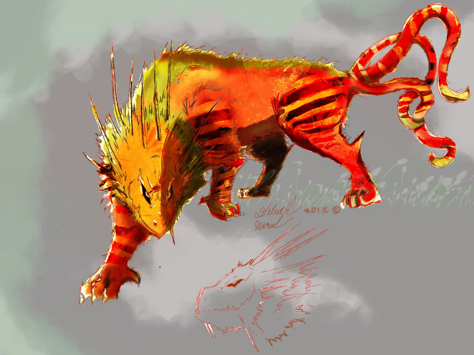 Deborah Rosser Creature Galliver the gray.jpg