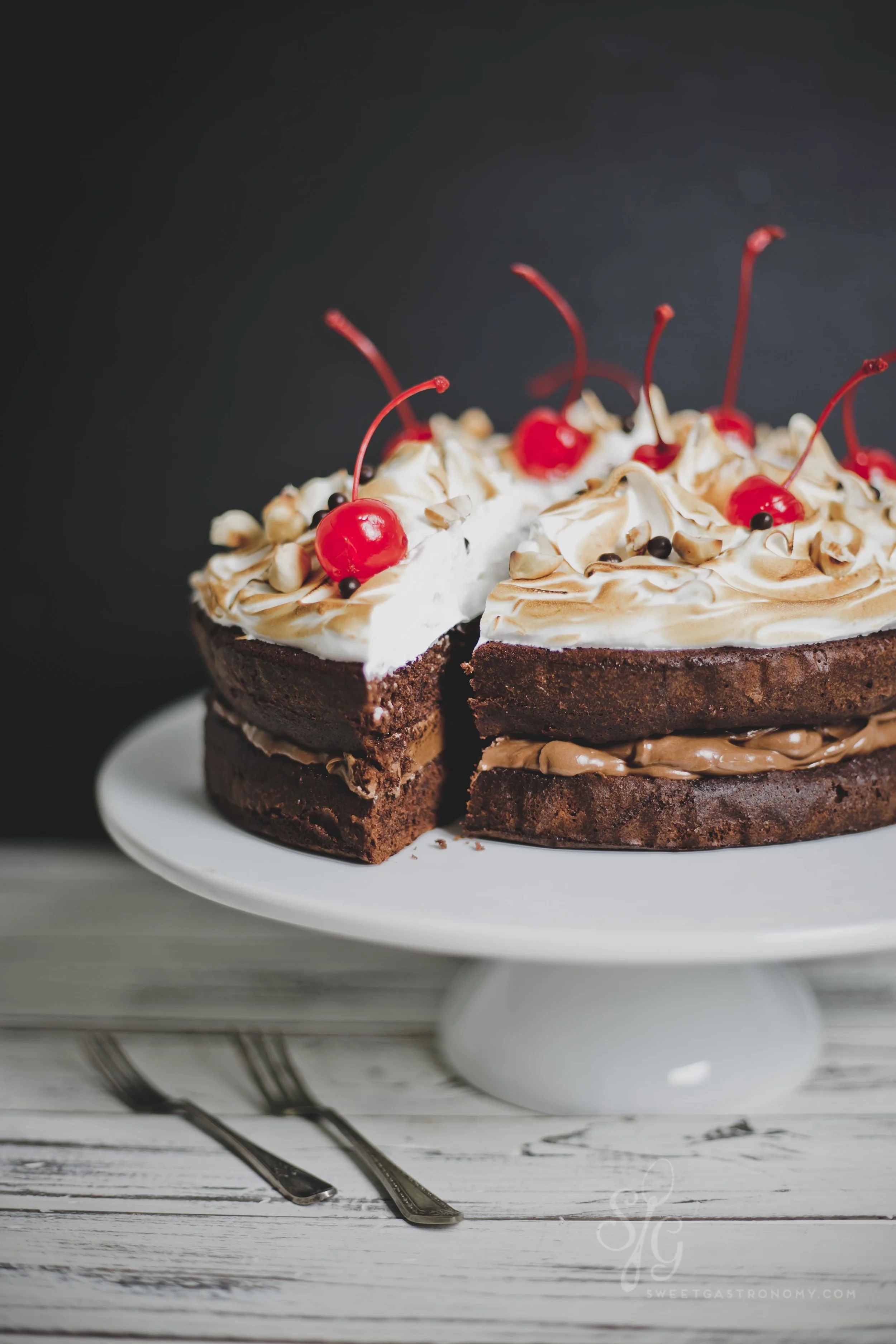 Meringue topped Chocolate Cake — Sweet Gastronomy