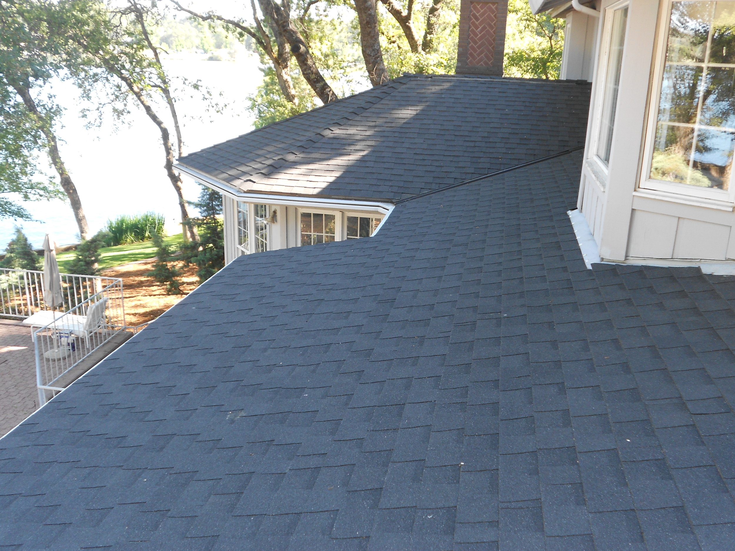 Completed Composition Shingle Roof Project by Ved's Roofing of Yuba City, CA.