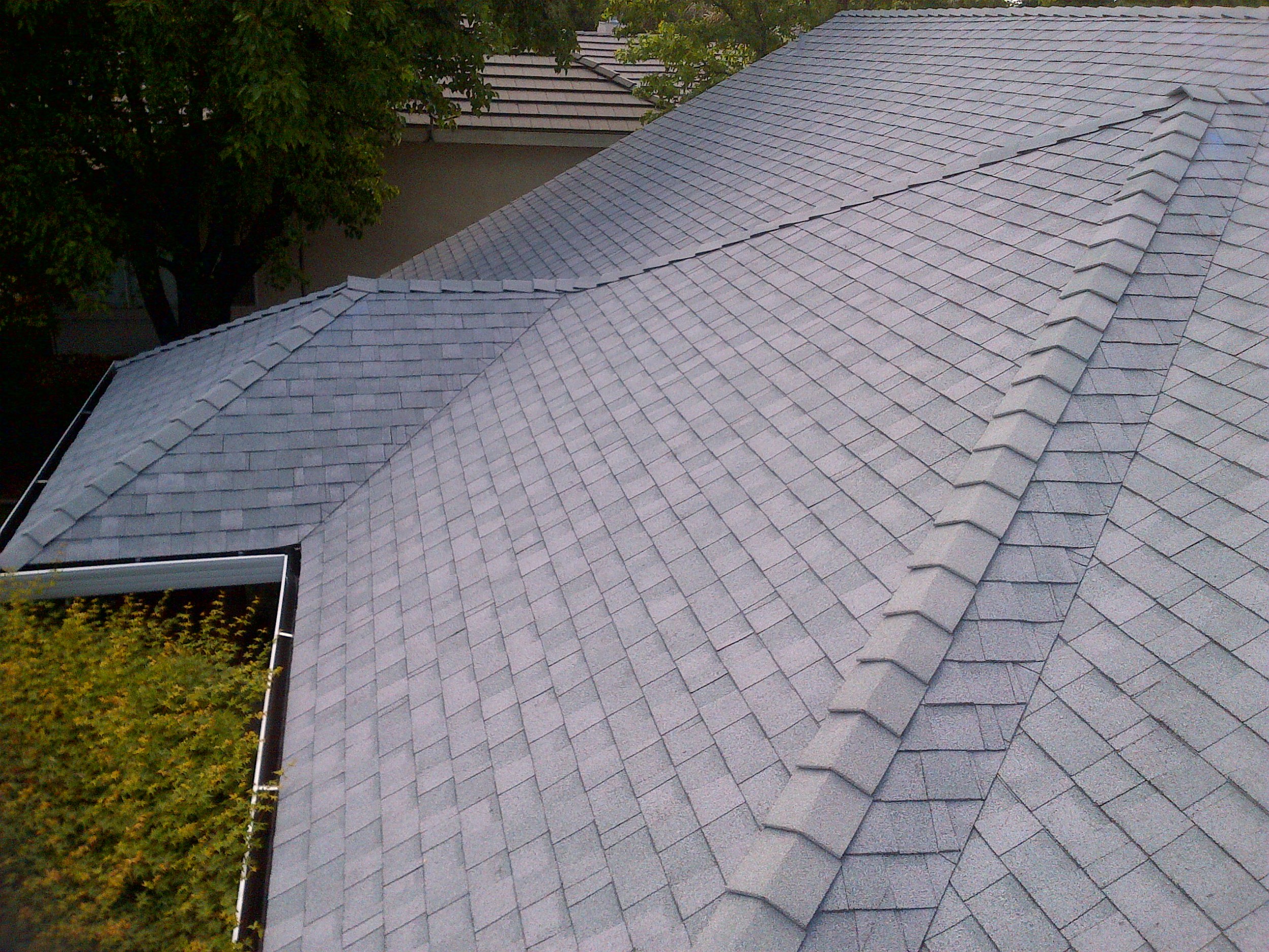Completed Composition Shingle Roof Project by Ved's Roofing of Yuba City, CA.
