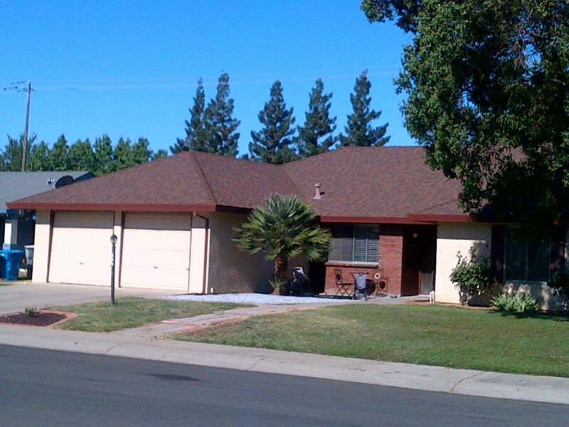 Completed Composition Shingle Roof Project by Ved's Roofing of Yuba City, CA.