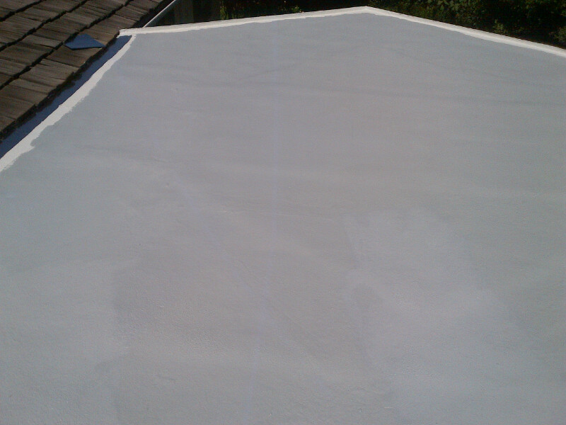 Completed Foam & Coatings Project by Ved's Roofing of Yuba City, CA.