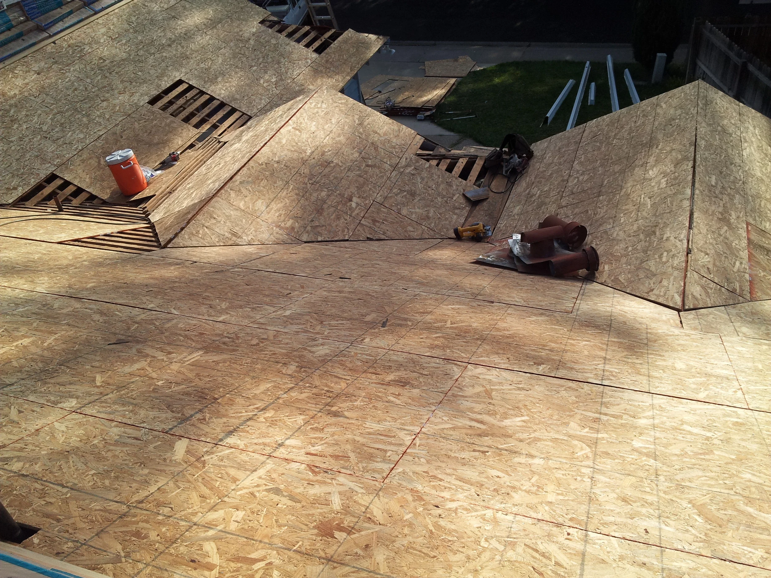 Roof tear off project by Ved's Roofing of Yuba City, CA.