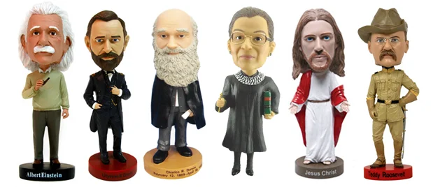 Einstein, Bader Ginsburg, and yes, even Jesus Christ.