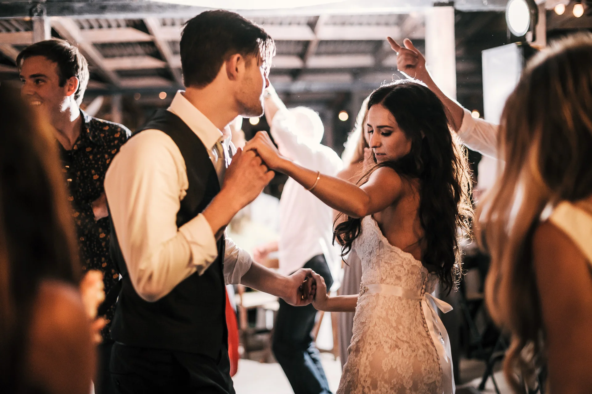 Wedding photographer creating memorable photos at this Quail Valley Farm reception.
