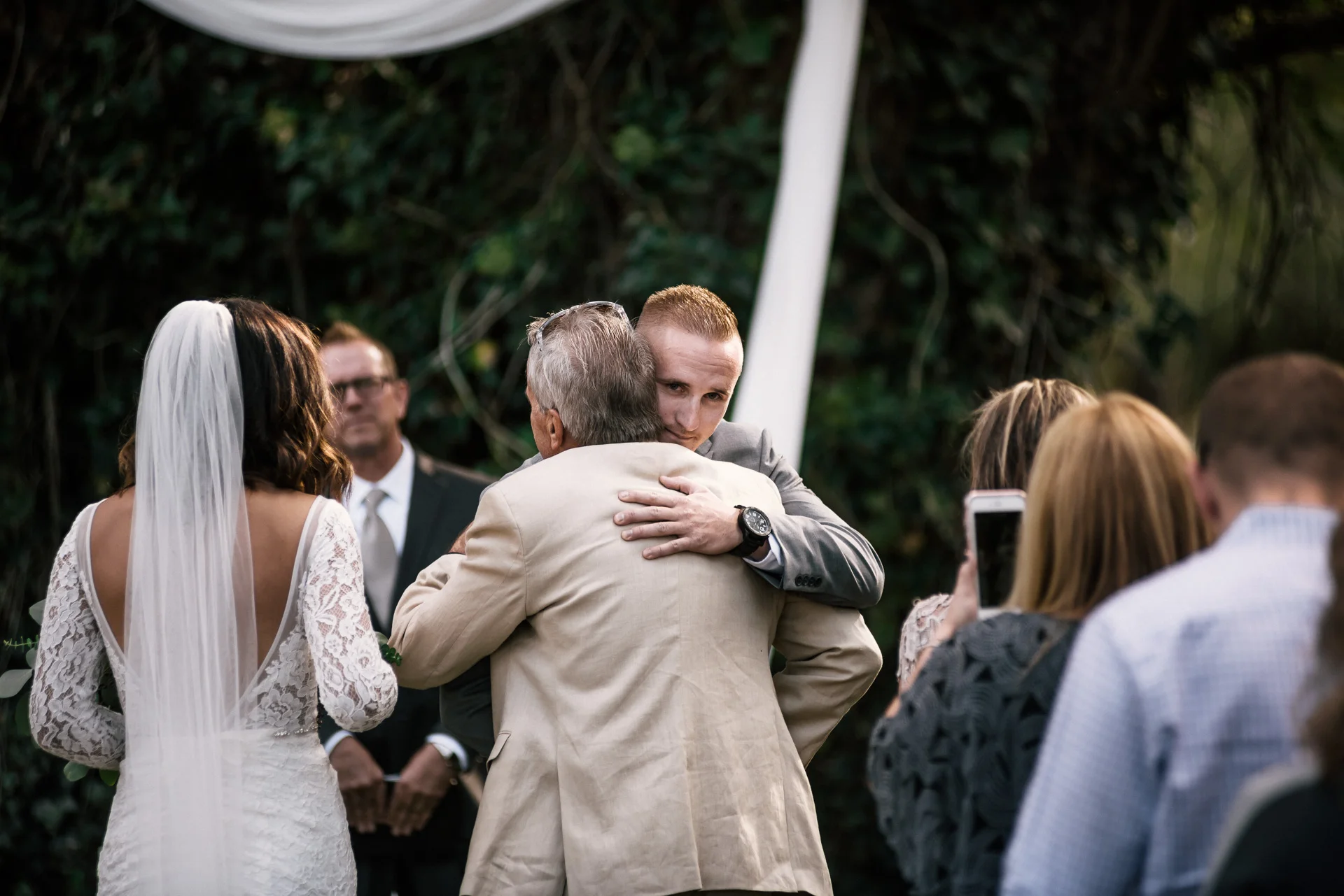 groom overcome with joy at rustic pymm ranch wedding venue in winchester california